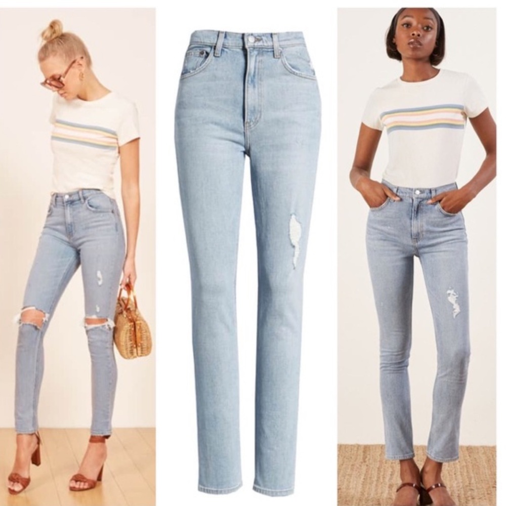 Reformation Hepburn Jean In Ibiza Size 28 - Picture 3 of 14